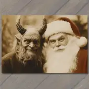 4x6" Krampus Evil Santa Christmas Weird Festive Scary Unusual Creepy XMAS