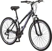 [Schwinn] GTX 1.0 Comfort Adult Hybrid Bike for Men and Women, Dual Sport Bicycle, 700c Wheels, 17.5-Inch Step-Through Aluminum Frame, 21-Speed Twist Shifters, Alloy Linear Pull Brake, Black