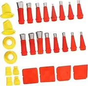 1 Set Glue Sealant Caulking Tip Tips for Silicone Glue Nozzle Mixing Sticks for Epoxy Resin Calking Tool Caulk Nozzle Cones Nozzles Caulking Nozzle Craft Glue Stainless Steel