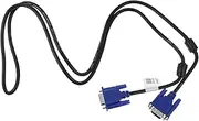 SEWACC 2Pcs Vga Data Cable for Computer Monitor Vga Connector for Data Transmission Durable Pe Outer Cover Supports Resolution for Projectors and Laptops