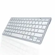 Bluetooth Wireless Mini Keyboard for Apple iOS & Android Cellphone Tablet White