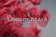 400+ turkey feathers loose small body feathers plumage burgundy maroon wine 2 oz