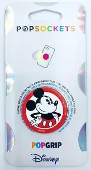 Authentic Popsockets Disney Mickey Mouse Swappable Top Grip Popsocket Pop Socket