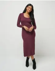Brand New Travis Mathew CLOUD RIB RETREAT DRESSHeather Winetasting XL
