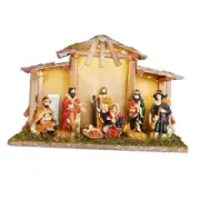 Lighted Nativity Sets for Christmas Indoor, Classic Christmas Story Nativity