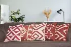 Wool Jute Cushion Cover 18" Throw Indian Vintage Cushion Handmade Kilim Pillows