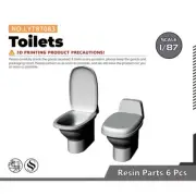 Scene Model HO Scale 1/87 Toilets