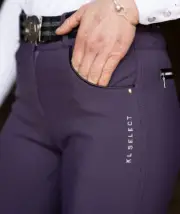 KL Select Gabrielle Knee Patch Breech - Blackberry/Black