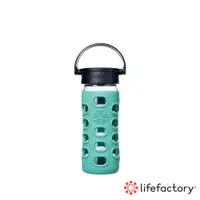 在飛比找蝦皮商城優惠-【lifefactory】藍綠色 玻璃水瓶平口350ml(C