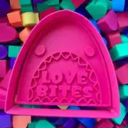 Love Bites Shark - Cookie cutter and embosser stamp set *FREE AUS POST*