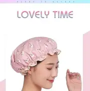 Unicorn Shower Caps Bath Cap Waterproof Hat Reusable Women Girls 3 pack! SAVER