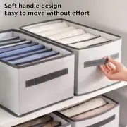 Closet Organizer Portable Handles Space-saving Wardrobe Cloth Storage Box Not