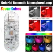 Car Mini Touch Light Rechargeable Ambinet Bulbs Roof Ceiling Reading Night Lamp