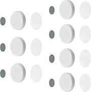 7-Pack Magnetic Wall Mount Remote Control Holders, Strong Self-Adhesive Remote Storage Solutions for Home and Office, White