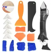 Silicone Caulking Tools Set 9 pcs Caulk Finishing Tool and 3 in 1 Multi-funct...