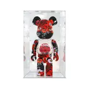 Acrylic Display Case for 1000% Bearbrick Figure Storage Box Dust Proof Glue Free