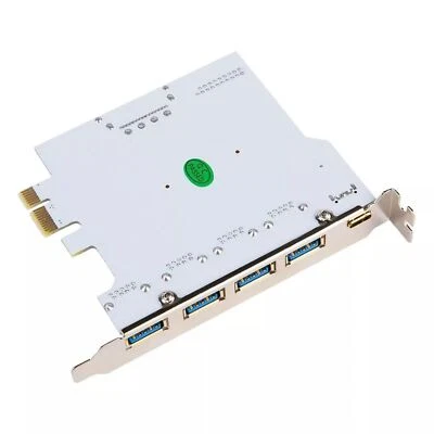 1pc PCIE to USB3.2 GEN1 Expansion Card Type-A Type-C PCI Converter for WIN7/8/10
