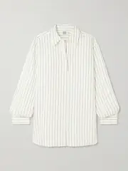 [TOTEME] TOTEME - Striped Voile Shirt - White - DK42 DK 42 White