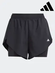 adidas Black Training 2-In-1 Shorts (111349) | $81