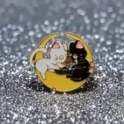 Sailor Moon Enamel Pin - Luna Artemis Cats, Anime Manga Kawaii Chibi Kitty Pins
