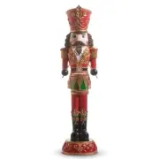 NEW 4' Nutcracker Christmas Decoration Holiday Figure Wreath Raz Drummer LARGE
