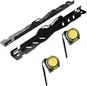 MotiveTech 2X Car Front End Alignment Tool with Unique Slot Toe Alignment Plates for Vehicles, with Tape Measures