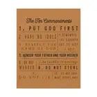 Ten Commandments Exodus 20:2-17 Christian Wall Art Print Ready