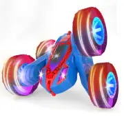 X-Power S028 2.4G 4WD Stunt RC Car Off-Road 360°Rotating Driving Double Sided LED Light Music Remote Control Vehicles Mo