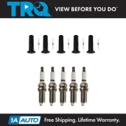 TRQ Ignition Coil Boots & Iridium Spark Plug Kit Set for Colorado Canyon H3 H3T