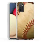(Baseball)ShockProof TPU phone case cover(Clear)for Samsung Galaxy A02S