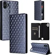 Compatible with Nothing CMF Phone 1 Case,Compatible with Nothing CMF Phone 1 5G PU Leather Kickstand Card Holders Flip Magnetic Closure Phone Wallet Cover Blue