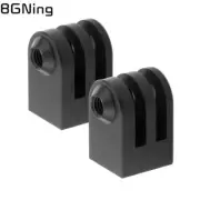 2pcs Aluminum Alloy Mini Tripod Adapter 1/4 Inch Screw Monopod For Gopro Max 10