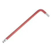 Ball End Hex Key Wrench, 6mm l Shape Long Arm S2 Steel Repair [Red]