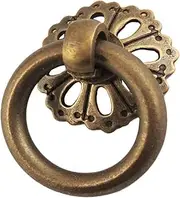 Gold Brass Knobs Door Handle Cabinet Drawer Pull,Door Knocker Pull Ring Furniture Cabinet Handle Drawer Handle Pull Ring Pure Brass for Wardrobe Shoe Cabinet Medicine Cabinet Brass Indoor Set Gold S