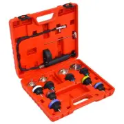 14 Piece Cooling System Radiator Cap Pressure Tester Set Leak Tool