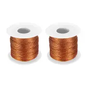 Metallic Cord Set 1mm 109 Yards Metallic Ornament String Orange