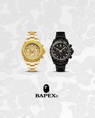 A BATHING APE TYPE 4 BAPEX 手錶1J70-187-015。太陽選物社