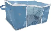 Hanging Storage Bag Zipper Comforter Storage Bag Large Quilt Storage Bin for College Moving and Home Organization