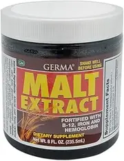 Germa Malt Extract with Vitamins Reinforced with B-12, 8 oz.