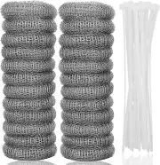 24 PCS Lint Traps Lint Catcher for Washing Machine Stainless Steel Washing