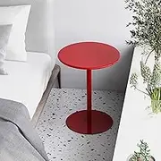 Modern Round Coffee Table Small Side Table, Bar Table Pub Dining Height Table, Use for Kitchen, Dining Room, Bistro, Cocktail, Apartment, Small Spaces(40x72cm)
