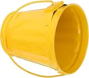 OHPHCALL Cute Desk Bin Mini Hanging Trash Can Round Metal Storage Bucket Office Home Organizer