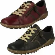 Ladies Remonte Tex Casual Lace Up Leather & Textile Shoes R4706