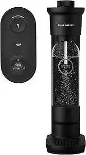 [GROHE] Blue Fizz Advanced Water Carbonator (CO₂ Level Display, 3 Adjustable CO2 Levels Preset, BPA-Free Water Bottle 850ml, Built-In Rechargeable Battery with USB-C Charging Cable), Black, 31947K00