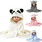 Hooded Baby Towel Absorbent Cartoon Bath Towel Baby Blanket Baby Bath Towel