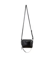 Zippered shoulder bag One size Nero