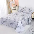Soft Microfiber Printed Bed Sheets SetAll Seasons Bedding 3-PieceIncludes Flo...