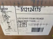 (CASE OF 100) TYCO 1/2" 175 WHT PNDT K4.9 LF-II TY2236 512124175 SPRINKLER HEAD