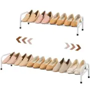 1-Tier Shoe Rack Closet, Width Adjustable Shoe Shelf Storage Organizer, 41.53...