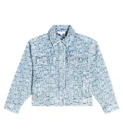 [Marc Jacobs Kids] Marc Jacobs Kids Printed denim jacket Y 12 blue